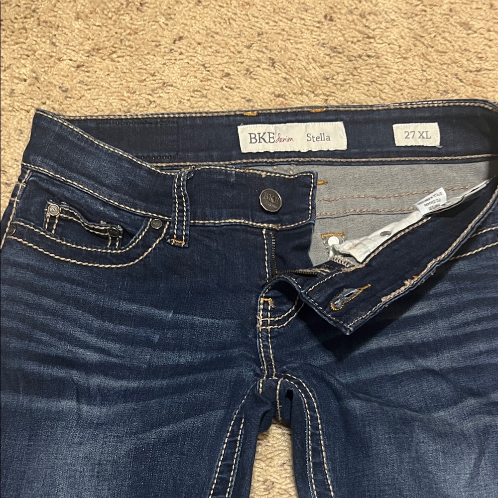 BKE Women's Boot Cut Jeans in Dark Blue - Picture 8 of 8